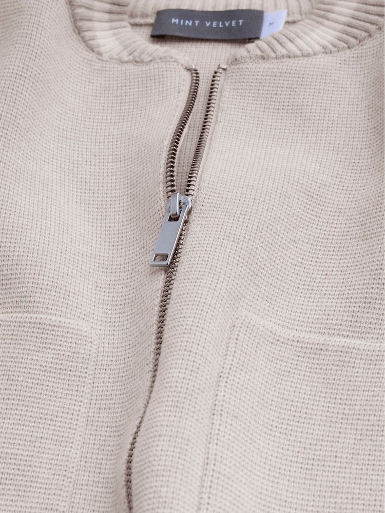 Mint Velvet Cream Bomber Jacket - Image 8 of 8 Mint Velvet Cream Bomber Jacket - Image 8 of 8