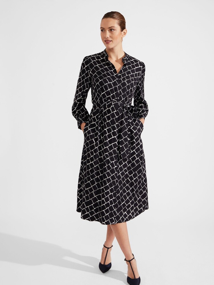 Hobbs Black Petite Kalani Dress - Image 1 of 4