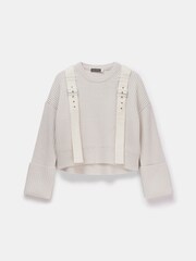 Mint Velvet Grey Utility Jumper - Image 3 of 4