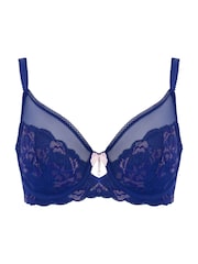 Pour Moi Blue Non Padded Ooo La La Non Padded Underwired Bra - Image 3 of 4
