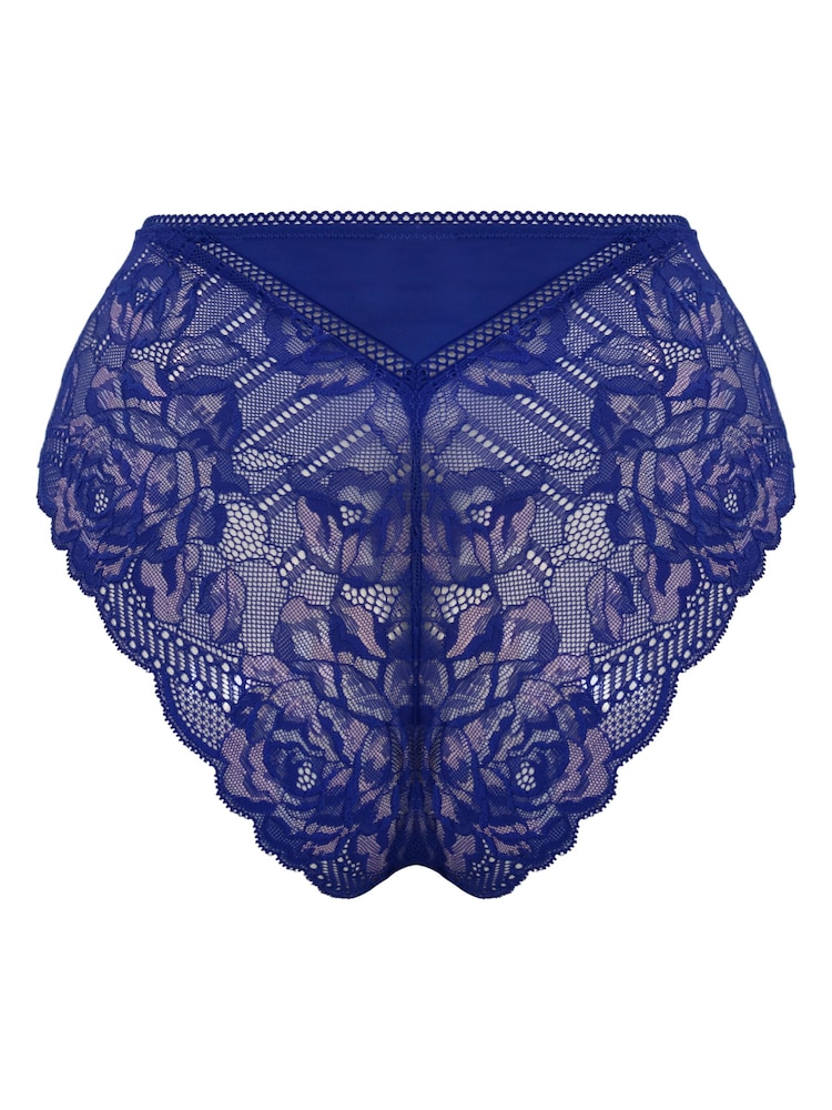 Pour Moi Blue Ooo La La High Waist Brazillian Briefs - Image 4 of 4