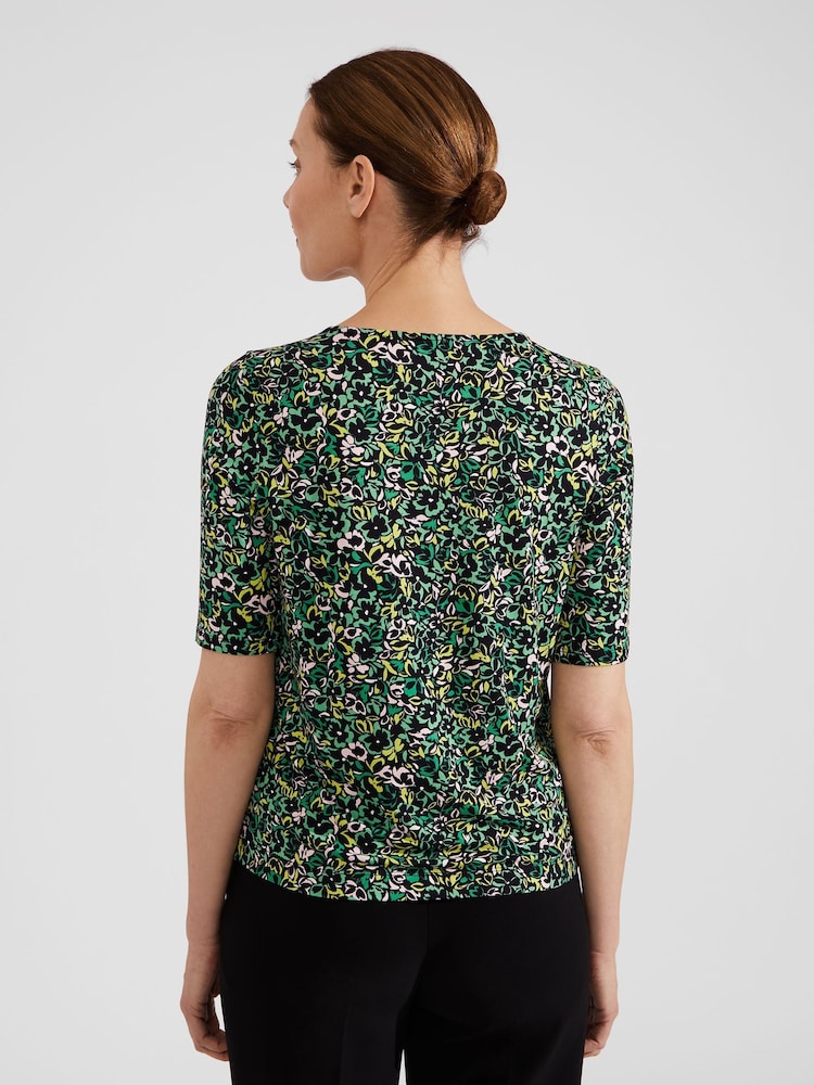Hobbs Green Jacqueline Print Top - Image 2 of 4