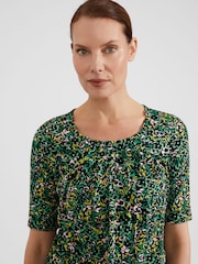 Hobbs Green Jacqueline Print Top - Image 3 of 4