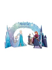 Hallmark Blue Birthday Card 3D Pop Up Disney Frozen Design - Image 3 of 4