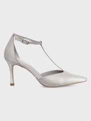 Hobbs Silver Alice T-Bar Shoes - Image 1 of 4