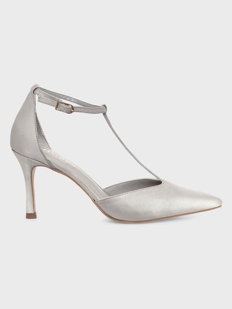 Hobbs Silver Alice T-Bar Shoes - Image 1 of 4