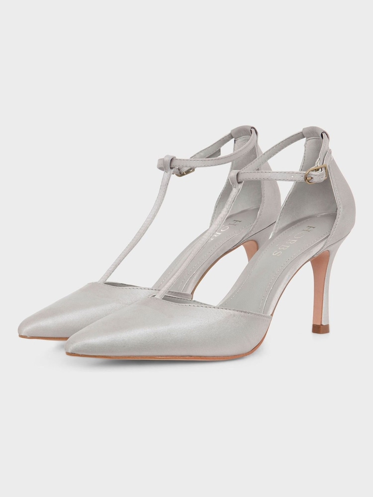 Hobbs Silver Alice T-Bar Shoes - Image 2 of 4