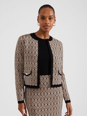 Hobbs Brown Knitted Perrie Dress - Image 3 of 6