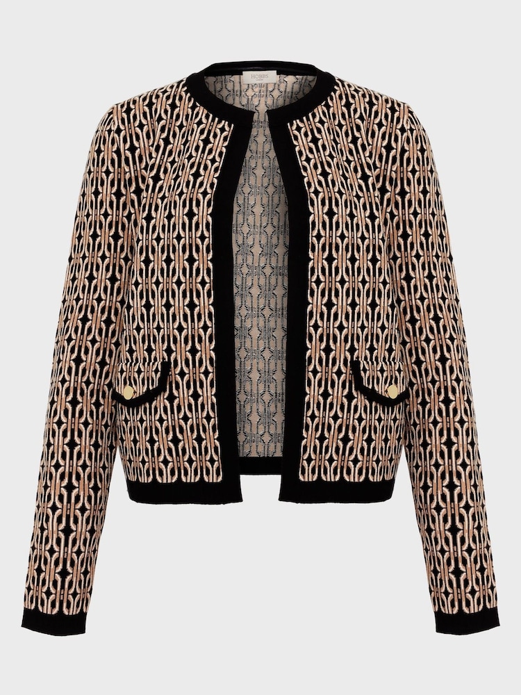 Hobbs Brown Knitted Perrie Dress - Image 6 of 6