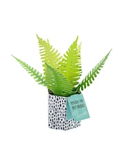 Hallmark Green You're On My Mind Card 3D Pop Up Fern - Image 3 of 4