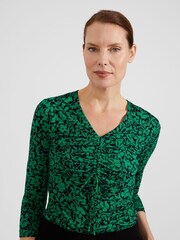 Hobbs Green Simmy Printed Top - Image 3 of 4