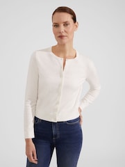 Hobbs Cream Michelle Cardigan - Image 1 of 4