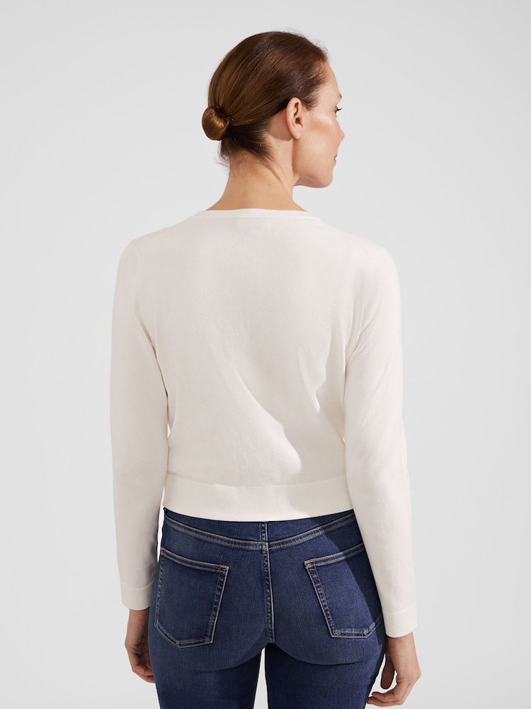 Hobbs Cream Michelle Cardigan - Image 2 of 4