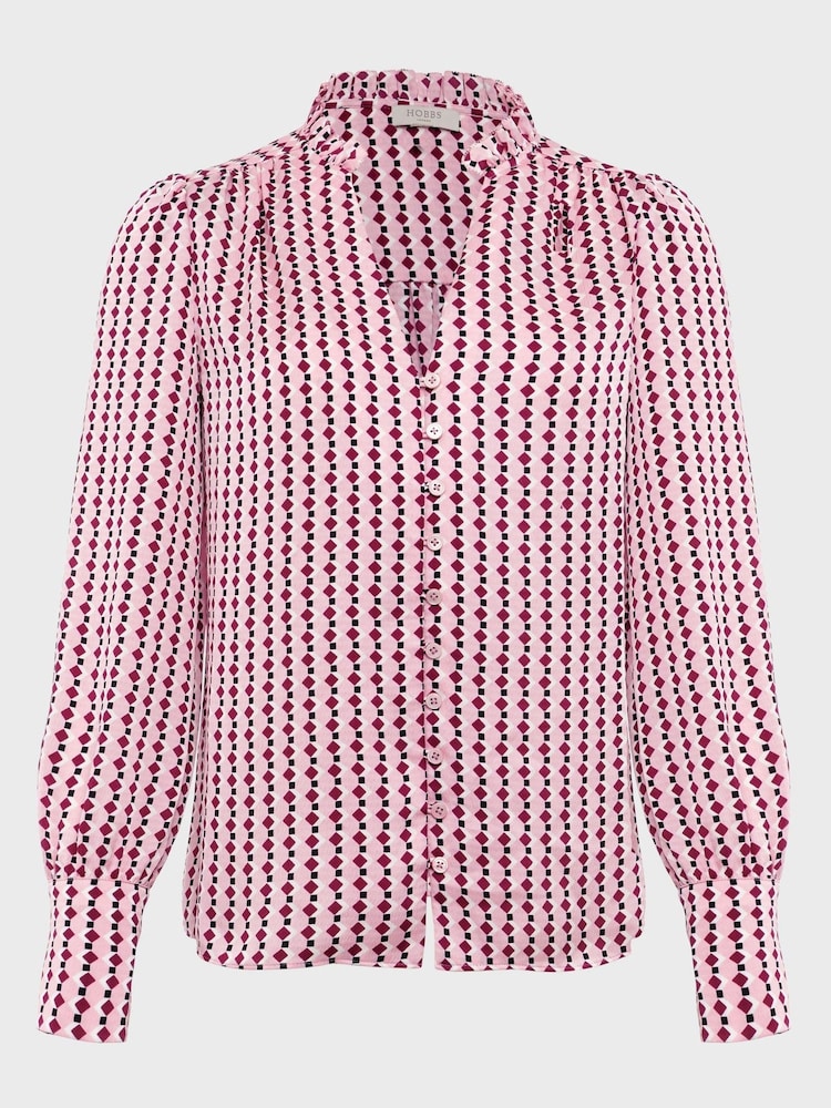 Hobbs Pink Darcey Shirt - Image 4 of 4 Hobbs Pink Darcey Shirt - Image 4 of 4