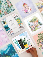 Hallmark Blue 20 Pack Blank Cards In Illustrated Designs - Image 1 of 4