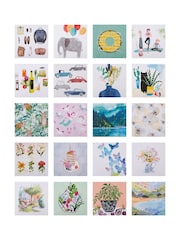 Hallmark Blue 20 Pack Blank Cards In Illustrated Designs - Image 4 of 4