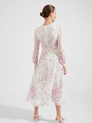 Hobbs White Silk Skye Dress - Image 2 of 4