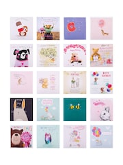 Hallmark White 20 Pack Birthday Cards In Cute Characters Designs - Image 4 of 4