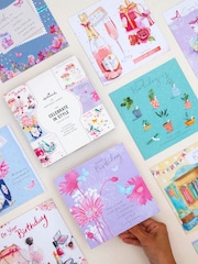 Hallmark Pink 20 Pack Birthday Cards In Floral Designs - Image 1 of 4