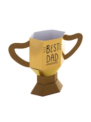 Hallmark Gold Birthday Card for Dad  3D 'Best Dad' Trophy Design - Image 3 of 4