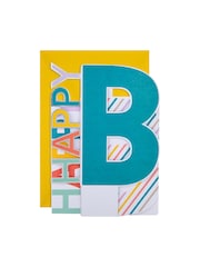 Hallmark Blue Birthday Card 3D Pop Up Letters Design - Image 2 of 4