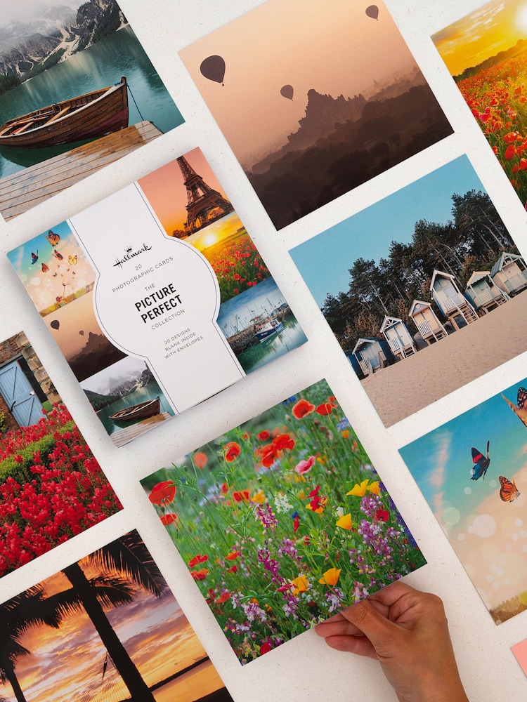 Hallmark Blue 20 Pack Scenic Photographic Blank Cards - Image 1 of 4