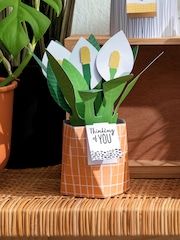 Hallmark Green Thinking of You Card 3D Pop Up Peace Lily - Image 1 of 4