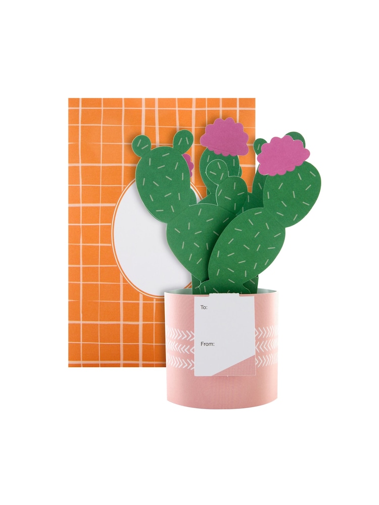 Hallmark Green Just To Say Card 3D Pop Up Cactus - Image 2 of 4