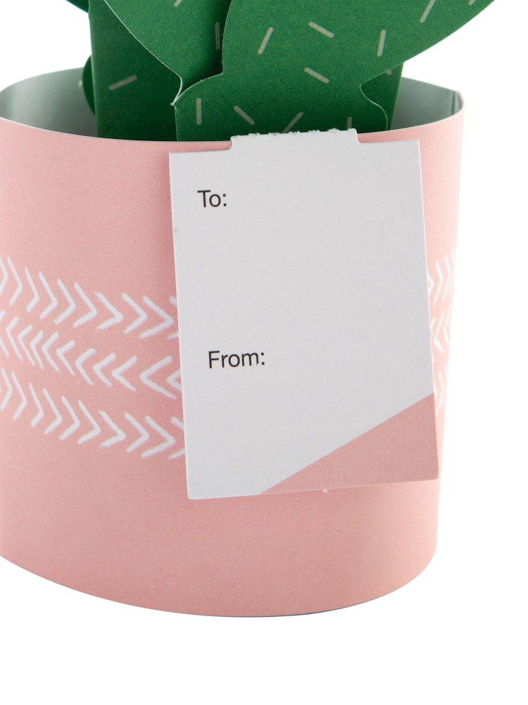 Hallmark Green Just To Say Card 3D Pop Up Cactus - Image 4 of 4
