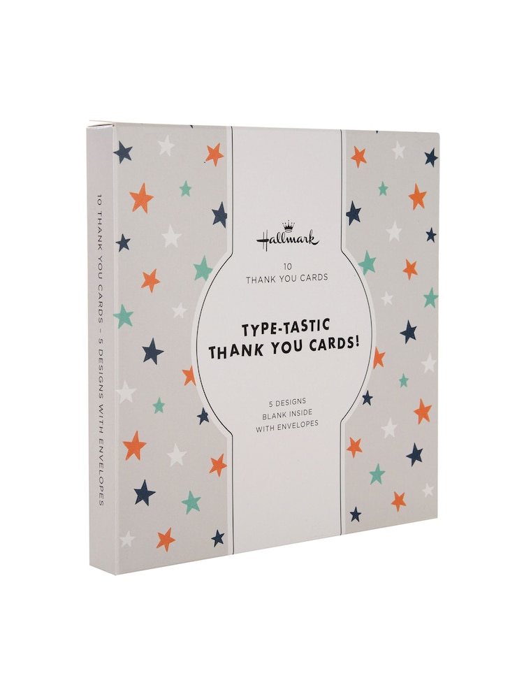 Hallmark Grey 10 Pack Thank You Cards In 5 Designs - Image 2 of 4