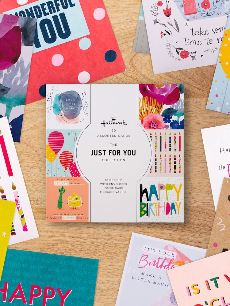 Hallmark White 20 Pack Birthday and Blank Cards In 20 Designs - Image 2 of 4