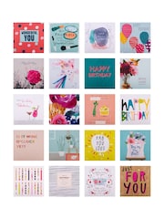 Hallmark White 20 Pack Birthday and Blank Cards In 20 Designs - Image 4 of 4