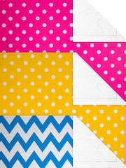 Hallmark Multicoloured Spots and Stripes Wrapping Paper 3 Rolls x 2M - Image 4 of 4