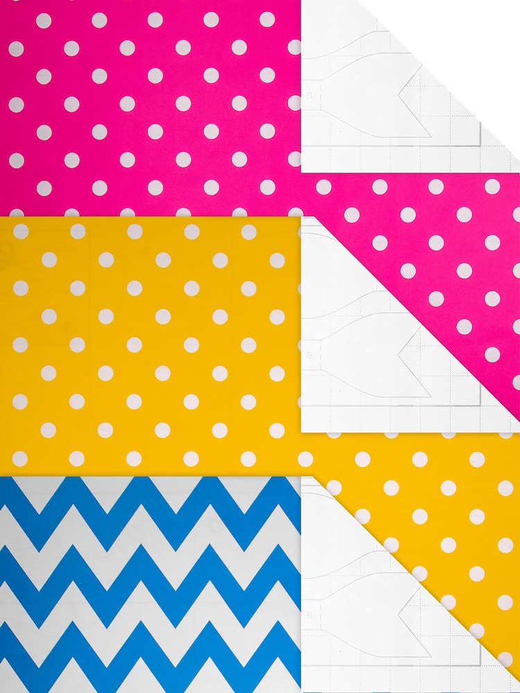 Hallmark Multicoloured Spots and Stripes Wrapping Paper 3 Rolls x 2M - Image 4 of 4