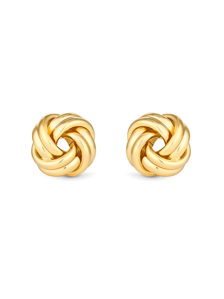 Jon Richard Gold Tone Knot Stud Earrings - Image 1 of 2 Jon Richard Gold Tone Knot Stud Earrings - Image 1 of 2