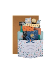 Hallmark White Birthday Card for Nephew 3D Presents Design - Image 2 of 4