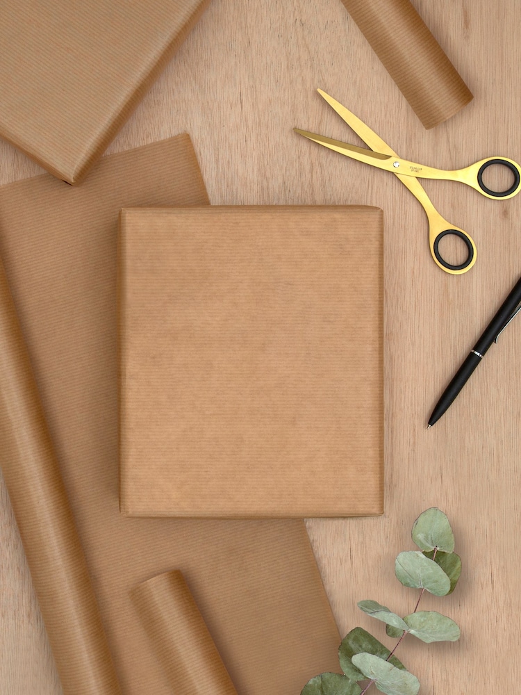 Hallmark Brown 9M Pack of 3 Kraft Wrapping Paper - Image 1 of 4