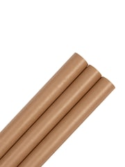 Hallmark Brown 9M Pack of 3 Kraft Wrapping Paper - Image 2 of 4