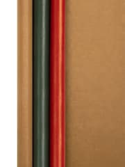 Hallmark Brown 9M Pack of 3 Kraft Wrapping Paper in 3 Colours - Image 3 of 4