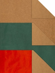 Hallmark Brown 9M Pack of 3 Kraft Wrapping Paper in 3 Colours - Image 4 of 4