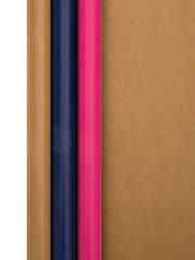 Hallmark Brown Kraft Wrapping Paper 3 Rolls x 3M - Image 3 of 4