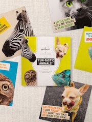 Hallmark Yellow 10 Pack Birthday Cards In 5 Funny Animal Designs - Image 2 of 4