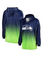 adidas Blue NFL Seattle Seahawks Gradient Fleece Hoodie - Image 1 of 3