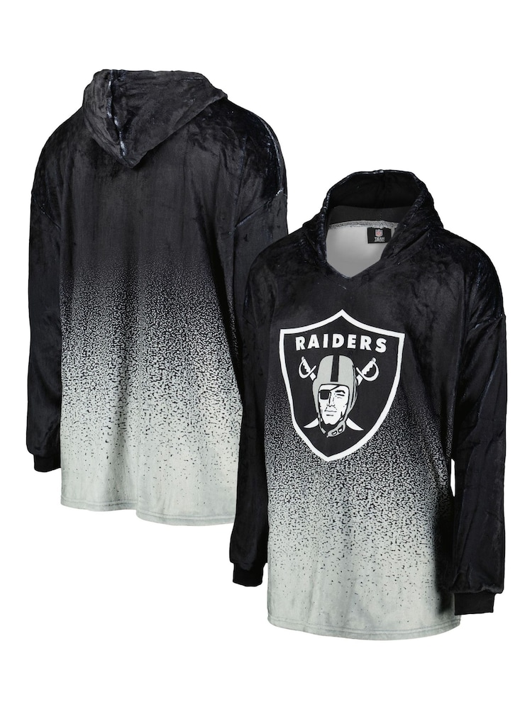 adidas Black NFL Las Vegas Raiders Gradient Fleece Hoodie - Image 1 of 3