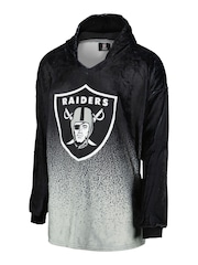 adidas Black NFL Las Vegas Raiders Gradient Fleece Hoodie - Image 2 of 3