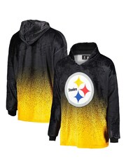 adidas Black NFL Pittsburgh Steelers Gradient Fleece Hoodie - Image 1 of 3