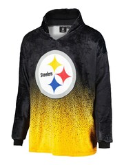 adidas Black NFL Pittsburgh Steelers Gradient Fleece Hoodie - Image 2 of 3