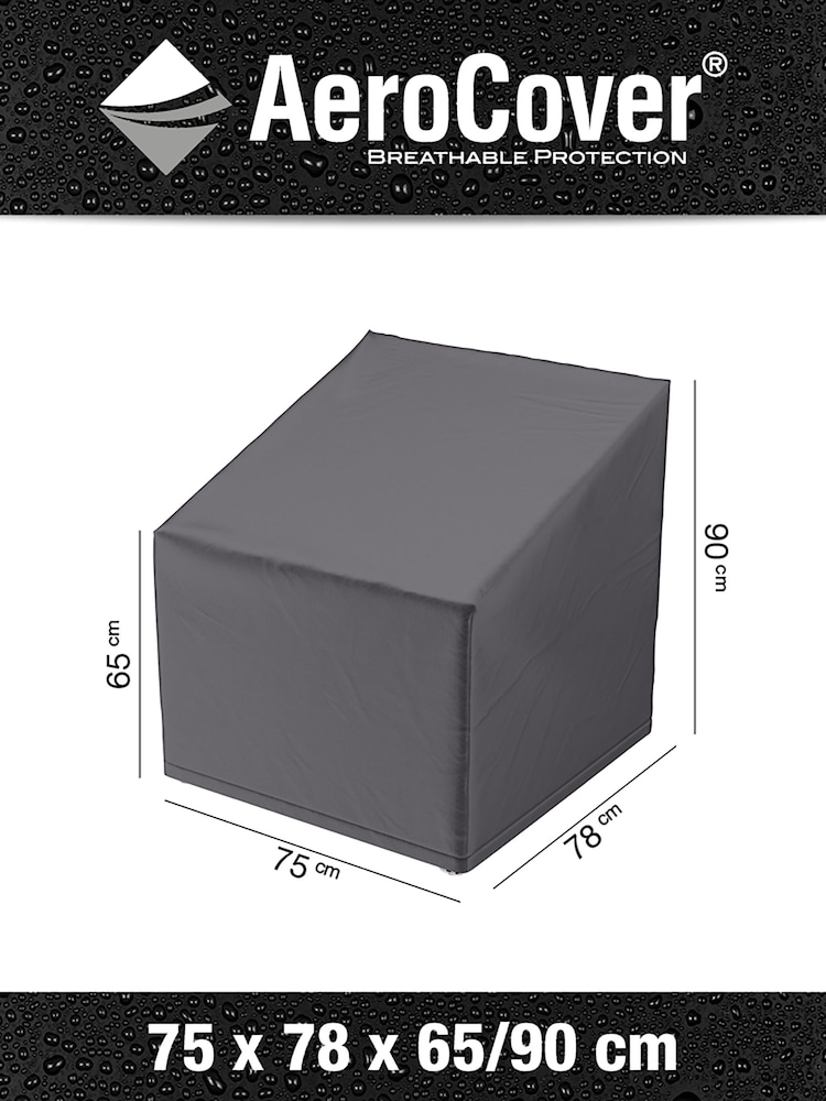 Pacific Grey Garden High Back Lounge Chair Aerocover 75x78x90cm - Image 3 of 3