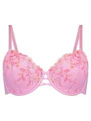 Hunkemöller Pink Lillia Padded Underwired Bra - Image 4 of 5