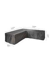 Pacific Grey Garden Lounge Set LShape Aerocover 220 x 220 x 90 x 70 - Image 1 of 3
